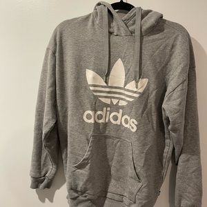 ADIDAS grey hoodie size S